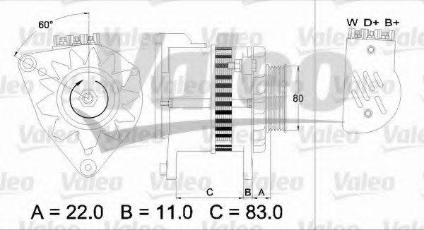 VALEO 437049 Alternator